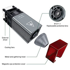 LASER TREE Laser Engraving Module, 5000mW Output Optical Power 450nm Laser Head for CNC Laser Engraver/Laser Cutter Machine, DIY Laser Engraving Tool Suitable for Wood Metal Acrylic Paper Etc