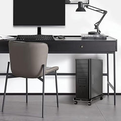 ZORBES Mobile CPU Stand Under Desk, Adjustable PC Holder with Wheels