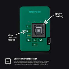 iStorage diskAshur2 256-bit 256GB USB 3.1 secure encrypted solid-state drive - Black IS-DA2-256-SSD-256-B