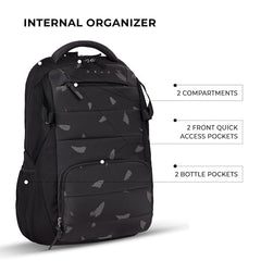 Gear Aspire 3 19"/35L Large Faux Leather Water Resistant Laptop Backpack | Casual Backpack | Daypack | Travel Backpack | College Bag For Men/Women (Brown - Brown)