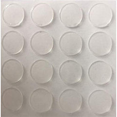 Syga Set of 10 Sheets Transparent Round Shape Stickers Acrylic Double-sided Traceless Adhesive Tape Pad Round Supplies Crafts(1cm)