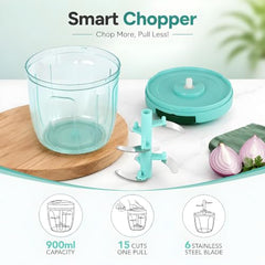 Plastic Manual Vegetable Chopper for Kitchen, Vegetable Cutter for Kitchen, Onion Cutter, Onion Chopper (Multi Colour) (1000 ml) (Gray)