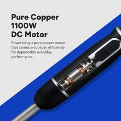 LINSO FULL STACK 1100W India's 1st Anti-Scratch 4-in-1 Hand Blender | 2-Year Warranty | 8 Speeds + Turbo | 860ml Chopper + Egg Whisk + Beaker | SS304 Blade | UK-Based Brand | Pure Copper DC Motor