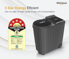 Whirlpool 10 Kg Semi-Automatic Top Loading Washing Machine (MAGIC CLEAN 10 DMIX GREY DAZZLE (10YR), Dynamix Detergent Dispenser)
