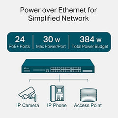 TP-Link TL-SG1210MP, 8 Port Gigabit PoE Switch, 8 PoE+ Ports @123W, w/ 2 Uplink Gigabit Ports + 1 Combo SFP Slot, Plug & Play, Extend, Priority & Isolation Mode,