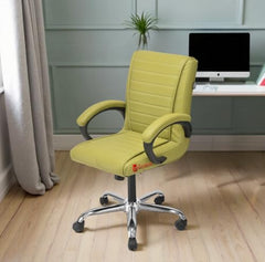 GOYALSON Ergonomic Revolving Office Home Swivel Desk Chair with Adjustable Height Smooth Moving (2, Black, Standard)