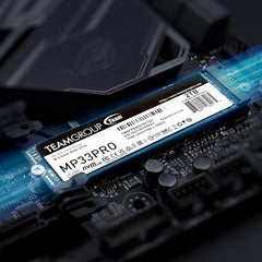 TeamGroup MP33 256GB Nvme M.2 2280 Pcie Gen 3 Gaming SSD, 3D NAND TLC, SLC Cache, Internal Solid State Drive, Speed Up to 1600/1000 MB/s, High Performance, Low Latency, ECC Function, for PC & Laptop