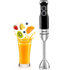 INALSA Hand Blender Mixer|1350W Copper Motor|Chopper,Coffee Beater/Frother,Whisker&Jar Attachment|Low Noise|20 Speed Control&Turbo Mode|BPA Free|Anti-Splash|2-Yr Warranty,Robot INOX 1350 Blend N Froth