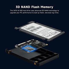 HIKVISION 128 GB 2.5-Inch SATA Internal SSD - 560MB/s Read & 500MB/s Write - 5-Year Warranty (HS-SSD-E100/128 GB)