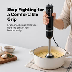 LINSO FULL STACK 1100W India's 1st Anti-Scratch 4-in-1 Hand Blender | 2-Year Warranty | 8 Speeds + Turbo | 860ml Chopper + Egg Whisk + Beaker | SS304 Blade | UK-Based Brand | Pure Copper DC Motor