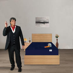GADDA CO 100% Waterproof Premium Cotton Feel Mattress Protector King Size 78x72 Inch|Ultra Soft Breathable & Fitted Bed Protector Terry Cover Double Bed (6.5x6 feet, Fits 10 Inches, Grey)
