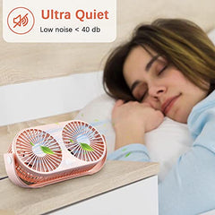 Hoteon Table Fan, USB High Speed Desk Fan with Dual Modes, 3 Speeds, Gray