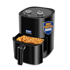 KENT Digital Air Fryer 5L | 1400W | Bake, Grill & Roast | Up to 80% Less Oil Usage | 8 Preset Menu | Rapid Heat Circulation | Digital Display & Touch Control Panel | Glass Window with in built Light