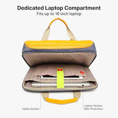 uppercase Omega 03 Pro Messenger Bag Fits Up to 15.6" Laptop 14L Black