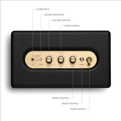 Marshall Acton III Wired Connectivity Stereo Home Speakers with Bluetooth 5.2 & RCA or 3.5mm Input – Black