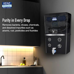 KENT Grand Plus Alkaline + Copper RO Water Purifier | RO+UV+UF+Alkaline+Copper+TDS Control+UV in Tank|ISI Marked| Auto Flush Feature|9L Tank|20 LP/Hr |Ideal For Borewell/Tanker/Municipal Water | White