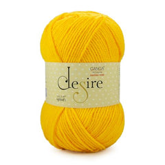 Ganga Acrowool Desire 100% Acrylic Aran Weight Yarn (Pack of 1 ball - 100g) – approx. 200mtr Premium Knitting & Crochet Yarn for Winter Sweaters, Scarves, Blankets | Medium Weight 4, UK 5 (5.5mm) Needle & UK 3 (6.5mm) Hook | Hypoallergenic, Hand Wash…