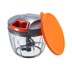 Artikel Manual Chopper & Blender with Storage Lid | Chops Vegetables, Nuts & Fruits | Blends Flour | Egg Beater | Meat Mincer | Large - 900 ml + Vegetable Peeler (Combo Pack)