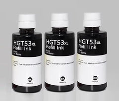 Printer Ink Refill Dye Ink for HP GT53 GT52 Compatible for HP Ink Tank 115, 310, 315, 319, 410, 415, 416, 419, 455, 500, 515, 530, 615, GT 5810, GT 5811, GT 5820 (GT51 ST+BK)