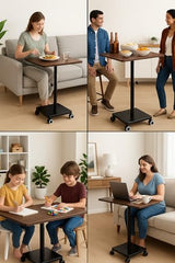 eStand Height Adjustable Multipurpose Table for Seating and Standing Posture(Straight Height Adjustable Table, Black, 72-112 Cms)