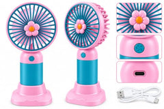 Funstars Mini Portable Hand Fan USB Type-C Rechargeable(Green)