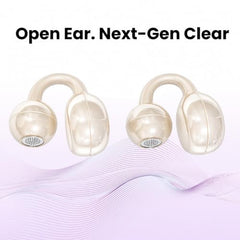 FUTOPIA Loop (OWS) Wireless Bluetooth Earbuds 5.4, Open Ear Design, 10mm Copper Speaker, 300mAh Charging Case, Type-C Fast Charging, HD Sound, BT Name Change, Built-in Mic-Black