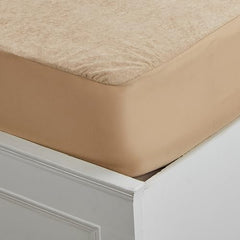 Amazon Brand - Solimo Water Resistant Polyester Mattress Protector, Single Bed Size (72x36 inch), Coffee