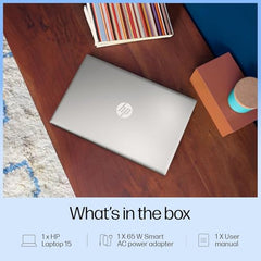 HP Professional 15 (2026), Intel (i3 14th Gen) Core 3 100U - (8 GB DDR5/512 GB SSD/Intel UHD Graphics/Windows 11 Home) Thin & Light Business Laptop/15.6" FHD/Fingerprint/Silver/Copilot/1.5 kg/MSO 2024