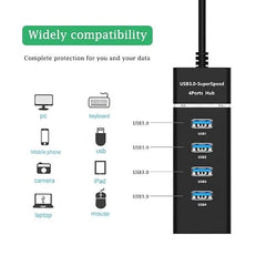 Multifunctional 4 Port USB Hub Docking Station Converter 4 in 1 USB 3.0 Docking Station for iPad Laptop Mobile Hard Drives