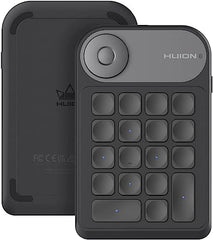 HUION Keydial Mini K20 Bluetooth 5.0 Express Key Remote Control Shortcut Keyboard with Dial 18 Customized Keys for Graphic Tablets, MAC, Laptop, Phone Surface PRO