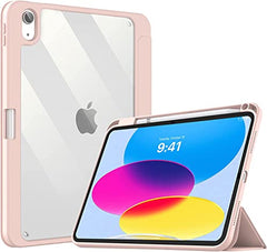 ProElite Case Cover for Apple iPad (A16) 11th/10th Generation (2025/2022), Transparent case Cover with Pencil Holder for iPad 11th/10th Gen 2025/2022, Grey