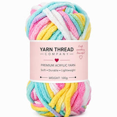 yarn thread company Wool, Plush & Cuddly, Chenille Yarn Supersoft Hand Knitting Wool Ball, (1 Ball/100 Gram Each) Ball Suitable for Craft, Babywear, Baby Blankets, (Parrot Green)