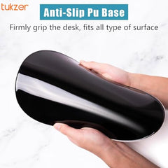 Tukzer Gel Mouse Pad Wrist Rest Memory-Foam Ergonomic Mousepad| Cushion Wrist Support & Pain Relief| Suitable for Gaming, Computer, Laptop, Home & Office Non-Slip Rubber Base (Grey)