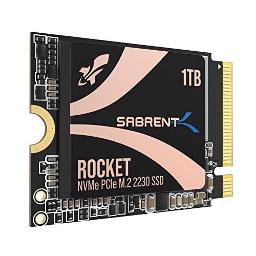 Sabrent 2TB Rocket Q4 2230 M.2 NVMe PCIe 4.0 x4 Gen4 SSD, Up to 5000MB/s,Internal Solid State Drive for Laptop, Surface/Pro, Steam Deck, PS5, ASUS ROG Ally, Dell, HP and Mini PCs (SB-213Q-2TB)