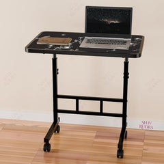 Multi-Purpose Laptop Table, Study Table| Heavy Duty Bed Table| Adjustable for Height, Portable for Office, Work Form Home | DIY Table, Easy to Asembl(Black Ajustable)
