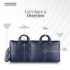 HAMMONDS FLYCATCHER Genuine Leather Office Bag for Men - 15.6 Inch Laptop Bag for Men for Professionals, Business Travelers - Adjustable Straps & Multiple Compartments - 1 Year Warranty - Brown