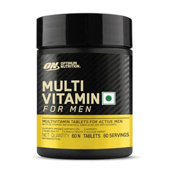 Optimum Nutrition (ON) Multivitamin for MEN– 60 Tablets, 26 Vitamins & Minerals, Amino Acids & Anti-Oxidants (Green Tea Extract, Beta Carotene, Lutein, Lycopene). Vegetarian.