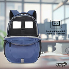 Lavie Sport 46Cm Triumph 29L Laptop Backpack With Rain Cover For Men & Women | Premium Backpack For Boys & Girls,Navy