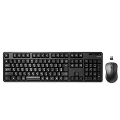 ELECOM Japanese Layout USB 2.4GHz Wireless Keyboard & Mouse Combo for Computer and Laptop, 109 Keys, Full-Size with Numeric Keypad, Quiet, Foldable Stand Windows Mac (TK-FDM106MBK)