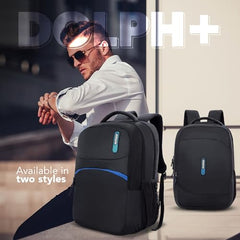 American Tourister Dolph+ 01 | 33L Backpack | 17" Laptop Bag | 3 Compartments | College & Office Backpack for Men and Women | Black | 1 Year Global Warranty