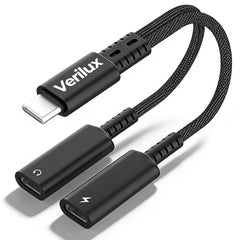 Verilux 3 in 1 Type C to 3.5mm Audio Splitter Headphone Adapter 60W PD