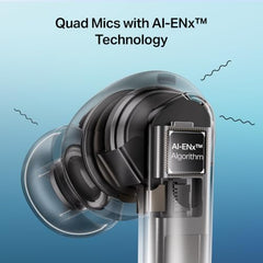 boAt Airdopes Prime 513 ANC, ~32dB Active Noise Cancellation, 65H Battery, Multipoint Connectivity, 4Mics ENx, Bluetooth Earbuds, TWS Ear Buds Wireless Earphones with mic (Ivory Glow)