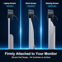 ZORBES Computer Speakers for Desktop PC, USB Wired Clip-On Monitor Bar