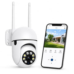 Vexcrion 360° WiFi Smart Security Camera with Dual Lens, 2-Way Audio, Night Vision, Motion Detection, Mobile App Remote View, Home CCTV Camera