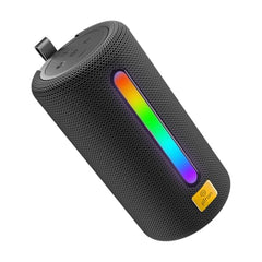 pTron Fusion Buzz 14W Bluetooth Speaker with Pristine Sound, 8hrs Playback, Rhythmic RGB LEDs, Multi-Play Modes BT5.3/TF Card/USB, TWS Feature, Integrated Button Controls, Type-C Charging (Blue)