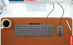 Lenovo 305 USB-C Wired Keyboard & Mouse Combo, Black, Spill-Resistant, Narrow Border, Adjustable Tilt, Full-Size Keyboard & Mouse, Compatible with Laptop, PC, Tablet, USB-C Connectivity Gaming Office