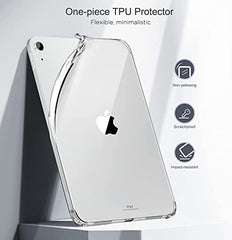 MOCA TPU Back Cover for iPad (A16) 11th Generation 11 Inch 2025 /10th Generation Case 2022, iPad 10.9 Soft Back Case with Shockproof Impact Resistant (Black)