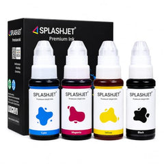 Splashjet GI71 Compatible Ink for CN Pixma G2020, G2021, G2060, G2730, G3020, G3021, G4770, G1020, G1730, G3730, G1730, G1737, G2770, G3770 Printers - (PGBK x 135gm) (C/M/Y x 70gm) Bottle Set - 502368