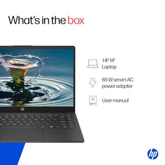 HP 14s, Intel Celeron N4500 Laptop (8GB DDR4,512GB SSD) Anti-Glare, Micro-Edge, 14/35.6cm, HD, Win11, M365 Basic(1yr),Office Home24, Black,1.46kg, HD Camera, UHD Graphics, dq3141TU