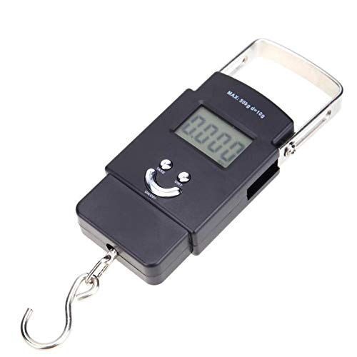 Syga 50 Kg Electronic Balance Digital Fishing Postal Weight Scale Hanging Hook (Black)
